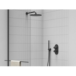 Virštinkinė dalis termostatiniam dušo maišytuvui Ravak Espirit, dviejų krypčių, ES 063.20BLM.O2.RB07C Black Matt