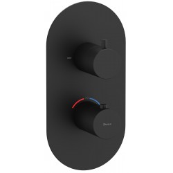 Virštinkinė dalis termostatiniam dušo maišytuvui Ravak Espirit, dviejų krypčių, ES 063.20BLM.O2.RB07C Black Matt