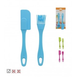 Virtuvės įrankiai Lopetėlė su šluotele silikoninė 18cm 5428