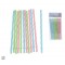 Virtuvės įrankiai Šiaudeliai plast. 19*0.7cm 12vnt 77831
