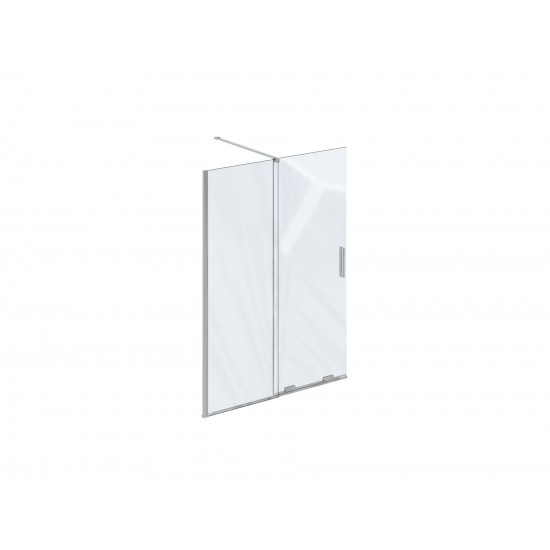 Walk-In dušo kabina Ravak Roll, ROWI 100, blizgi+stiklas Transparent