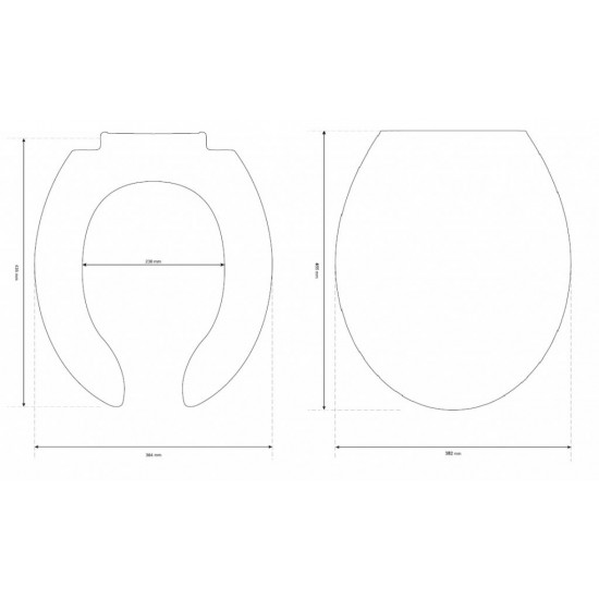 WC dangtis Cersanit Etiuda, baltas