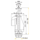 WC nuleidimo mechanizmas AlcaPlast, su 3/6 litrų nuleidimu