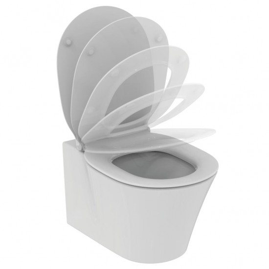 WC pakabinamas Ideal Standard Connect, Air Aquablade, su paslėptais tvirtinimais ir soft-close dangčiu WC pakabinamas Ideal Standard Connect, Air Aquablade, su paslėptais tvirtinimais ir soft-close dangčiu