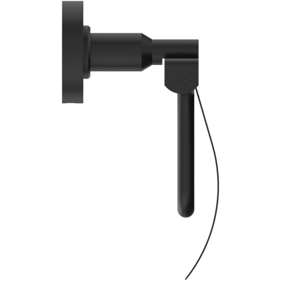 WC popieriaus laikiklis Ideal Standard IOM, su dangteliu Silk Black juoda matinė WC popieriaus laikiklis Ideal Standard IOM, su dangteliu Silk Black juoda matinė