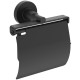 WC popieriaus laikiklis Ideal Standard IOM, su dangteliu Silk Black juoda matinė WC popieriaus laikiklis Ideal Standard IOM, su dangteliu Silk Black juoda matinė