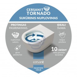 WC rėmo komplektas Cersanit, C676 System 40, sūkurinis