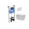 WC rėmo komplektas Ideal Standard ProSys, su WC SAT Brevis, baltu mygtuku ir soft-close dangčiu
