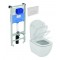 WC rėmo komplektas Ideal Standard ProSys, su WC Tesi Aquablade ir soft-close dangčiu